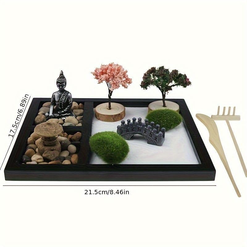 日本庭園 キット  ミニチュアキット 瞑想ギフトセット ミニデスクアクセサリー Amazon.co.jp: ノーブランド品 Rebirth日本庭園キットミニチュア